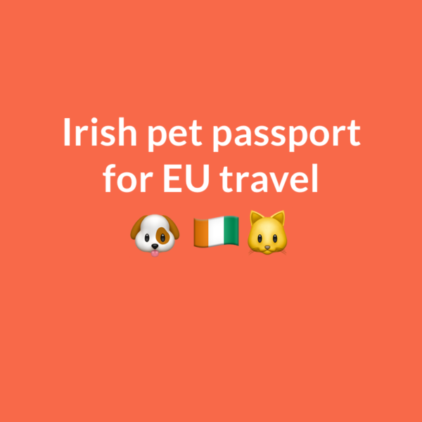 Getting an Irish pet passport for EU travel